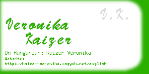 veronika kaizer business card